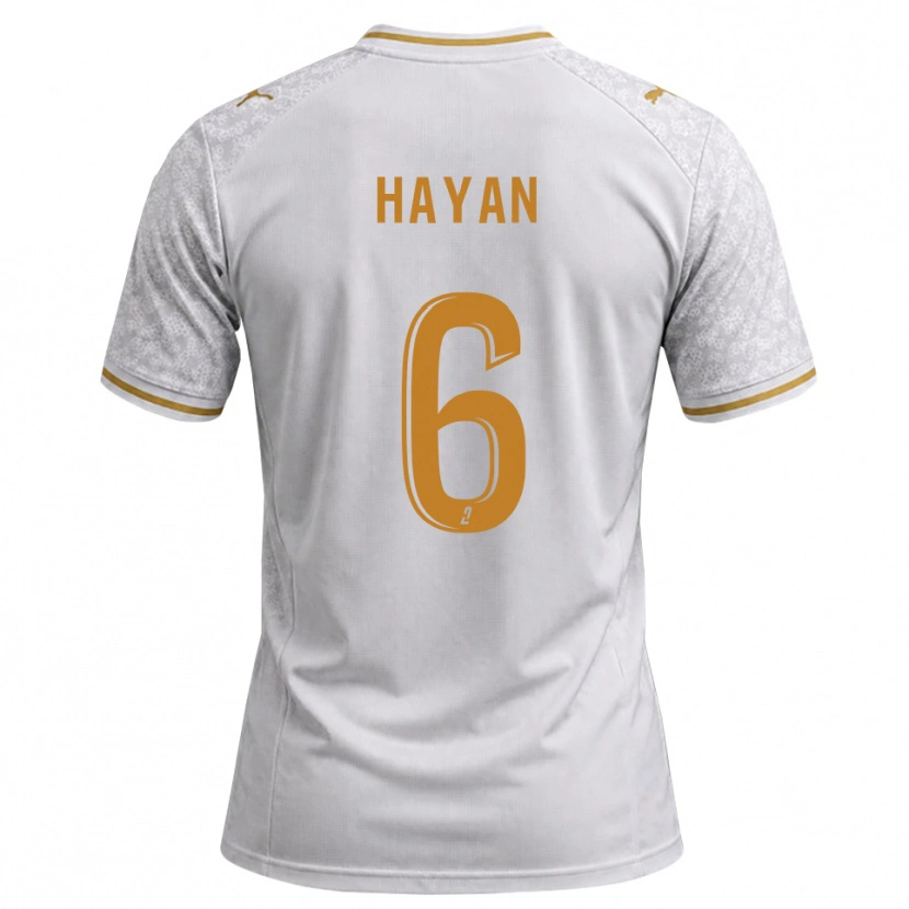 Danxen Heren Zahid Hayan #6 Wit Grijs Goudenrood Uitshirt Uittenue 2026/27 T-Shirt België