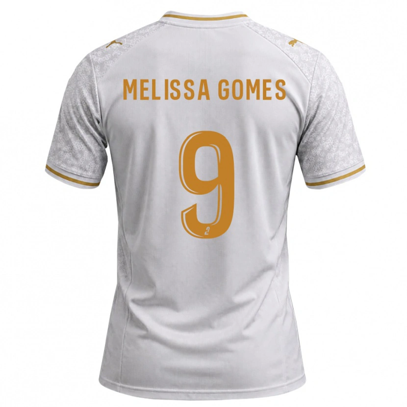 Danxen Heren Melissa Ferreira Gomes #9 Wit Grijs Goudenrood Uitshirt Uittenue 2026/27 T-Shirt België