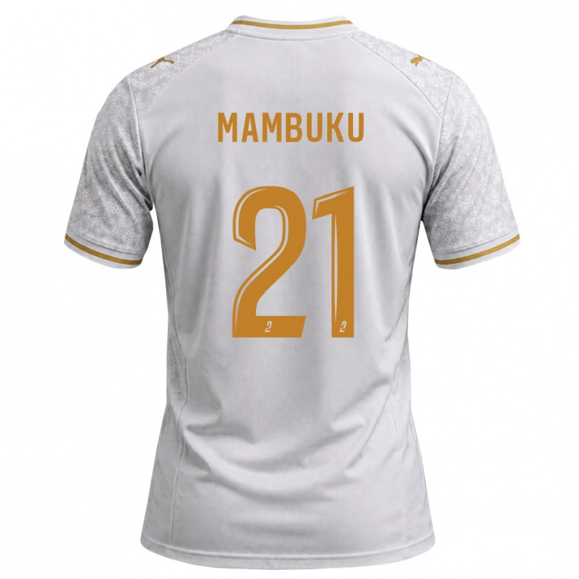 Danxen Heren Jean Mambuku #21 Wit Grijs Goudenrood Uitshirt Uittenue 2026/27 T-Shirt België