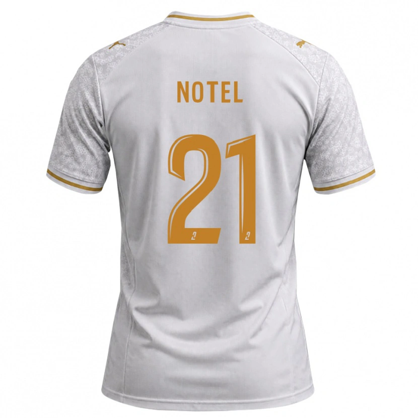 Danxen Heren Lea Notel #21 Wit Grijs Goudenrood Uitshirt Uittenue 2026/27 T-Shirt België