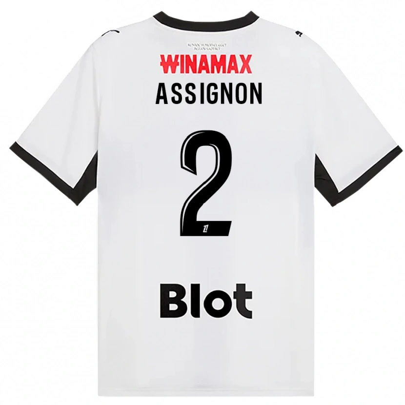 Danxen Heren Kenny Assignon #2 Zwart Wit Rood Uitshirt Uittenue 2026/27 T-Shirt België