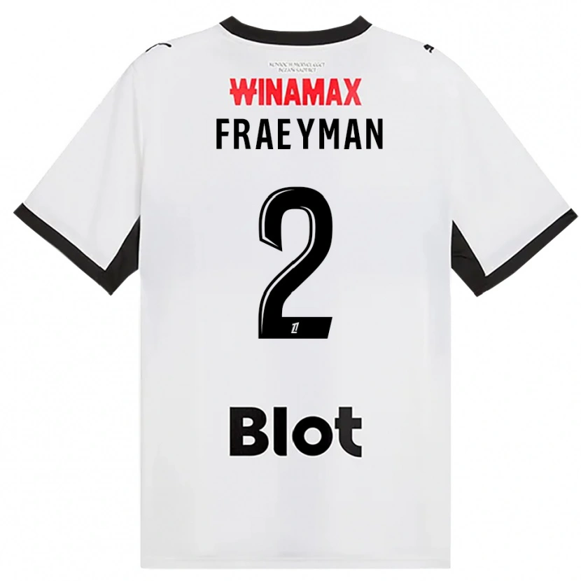 Danxen Heren Dorian Fraeyman #2 Zwart Wit Rood Uitshirt Uittenue 2026/27 T-Shirt België