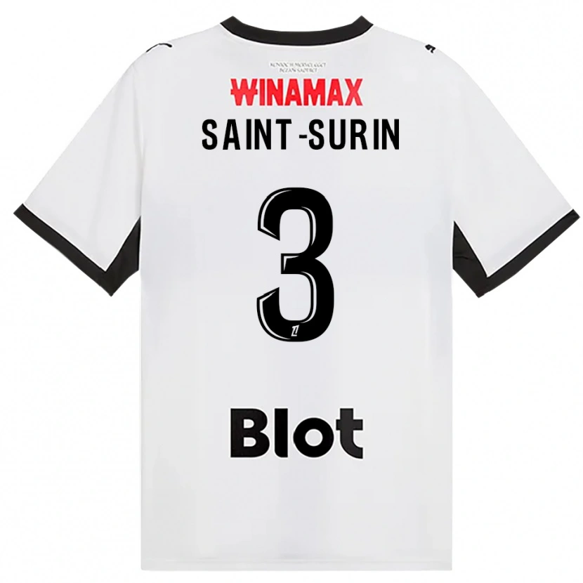 Danxen Heren Rio Saint-Surin #3 Zwart Wit Rood Uitshirt Uittenue 2026/27 T-Shirt België
