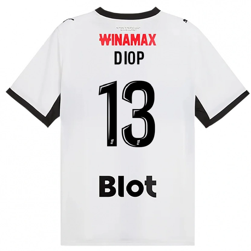 Danxen Heren Noham Diop #13 Zwart Wit Rood Uitshirt Uittenue 2026/27 T-Shirt België