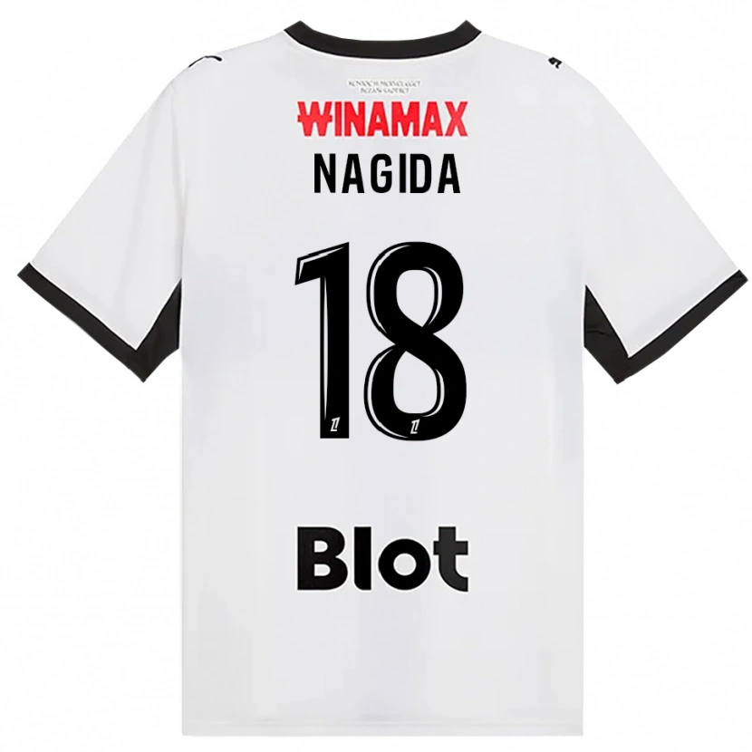 Danxen Heren Mahamadou Nagida #18 Zwart Wit Rood Uitshirt Uittenue 2026/27 T-Shirt België