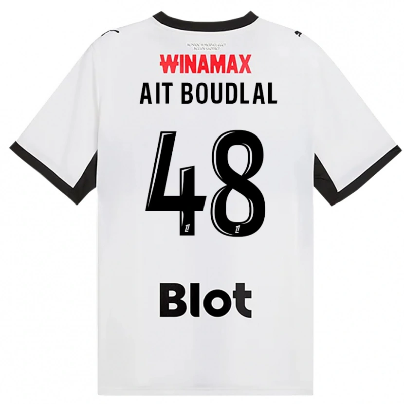 Danxen Heren Abdelhamid Ait Boudlal #48 Zwart Wit Rood Uitshirt Uittenue 2026/27 T-Shirt België