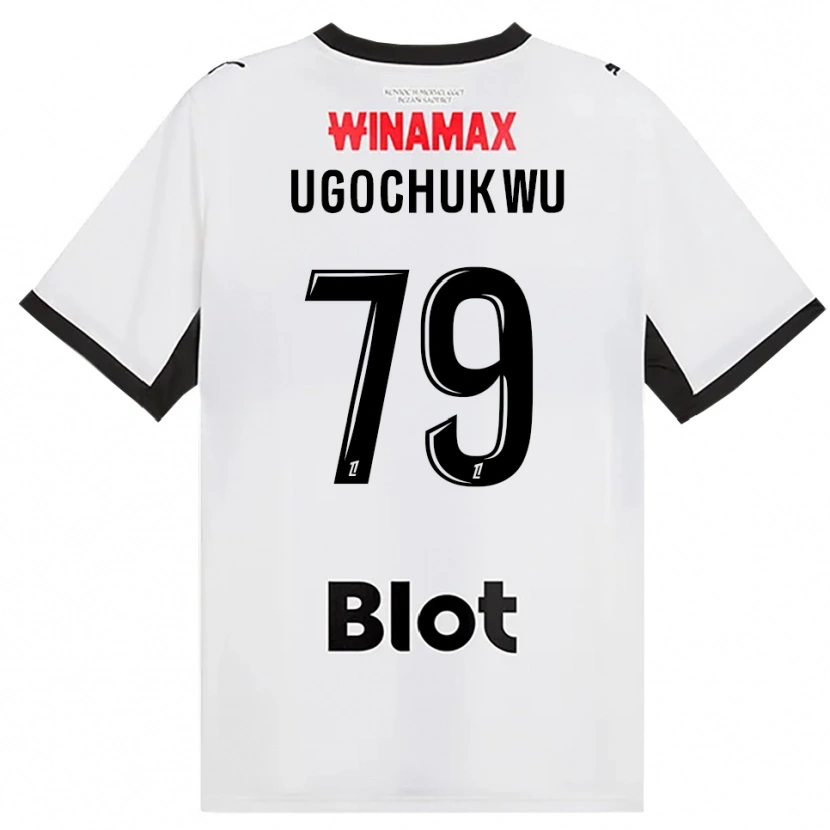 Danxen Heren Chibuike Ugochukwu #79 Zwart Wit Rood Uitshirt Uittenue 2026/27 T-Shirt België