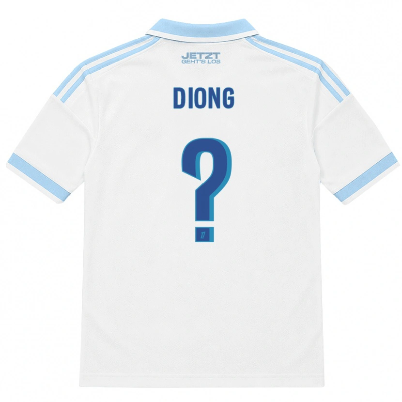 Danxen Heren Pape Diong #0 Licht Hemelsblauw Wit Rood Uitshirt Uittenue 2026/27 T-Shirt België