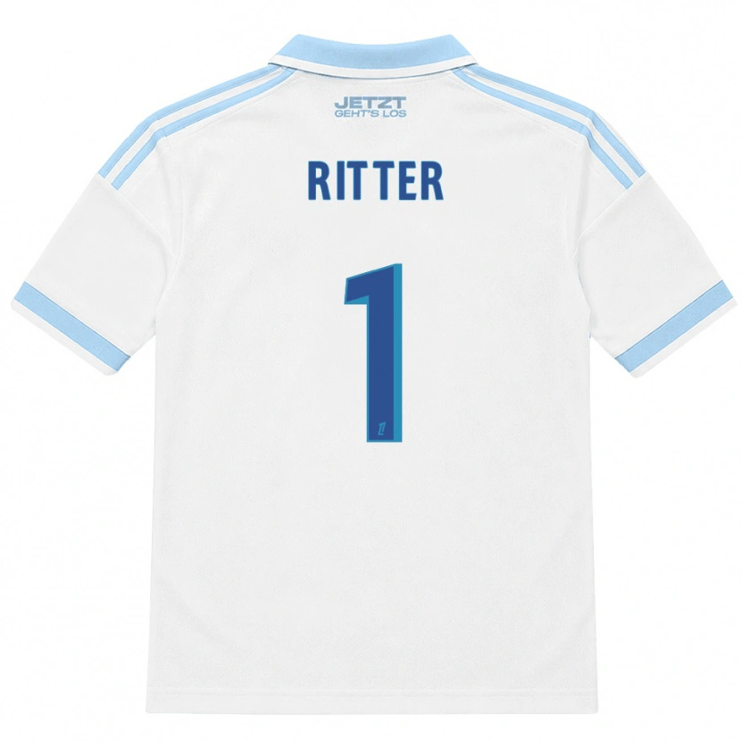 Danxen Heren Maxime Ritter #1 Licht Hemelsblauw Wit Rood Uitshirt Uittenue 2026/27 T-Shirt België