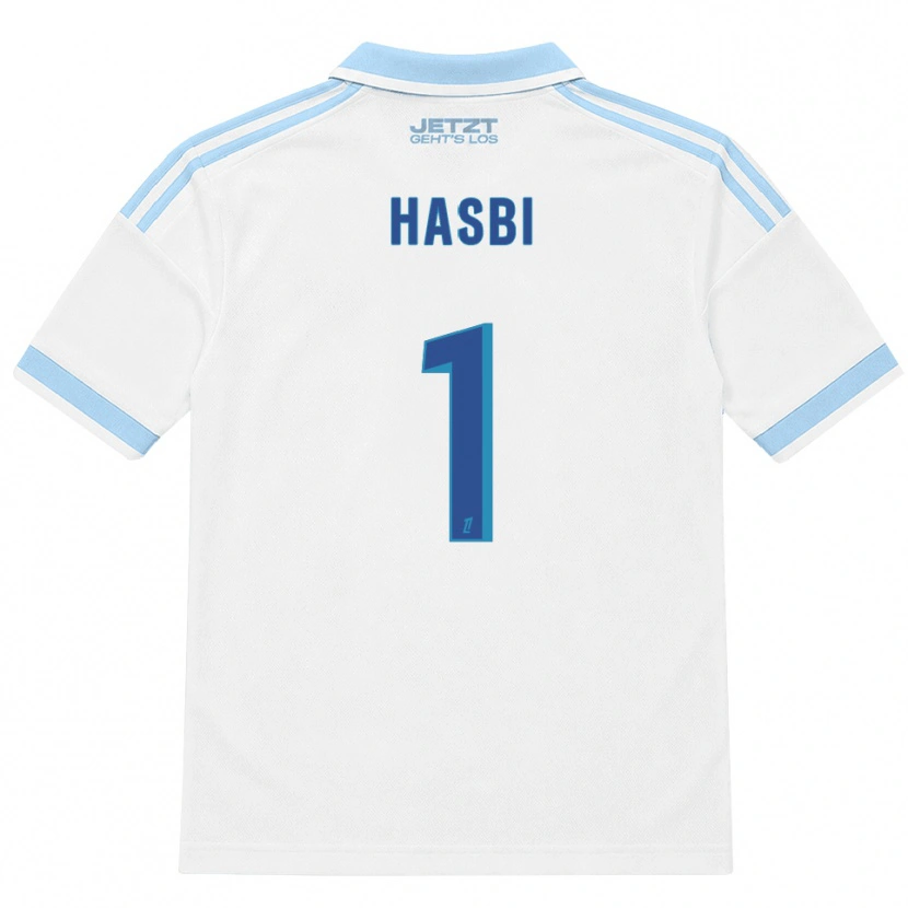 Danxen Heren Walid Hasbi #1 Licht Hemelsblauw Wit Rood Uitshirt Uittenue 2026/27 T-Shirt België