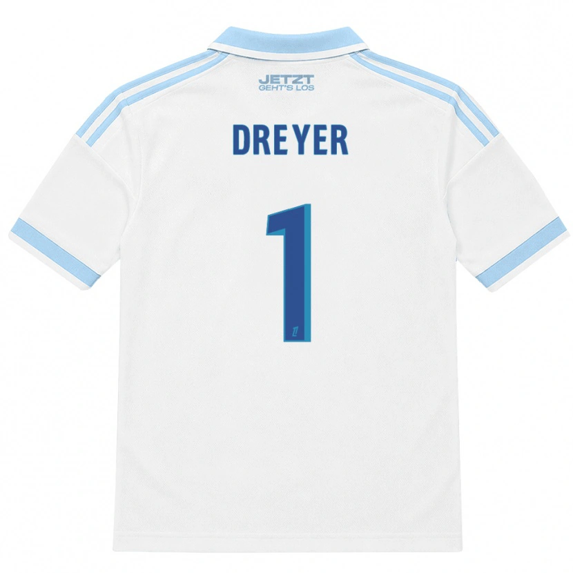 Danxen Heren Matthieu Dreyer #1 Licht Hemelsblauw Wit Rood Uitshirt Uittenue 2026/27 T-Shirt België