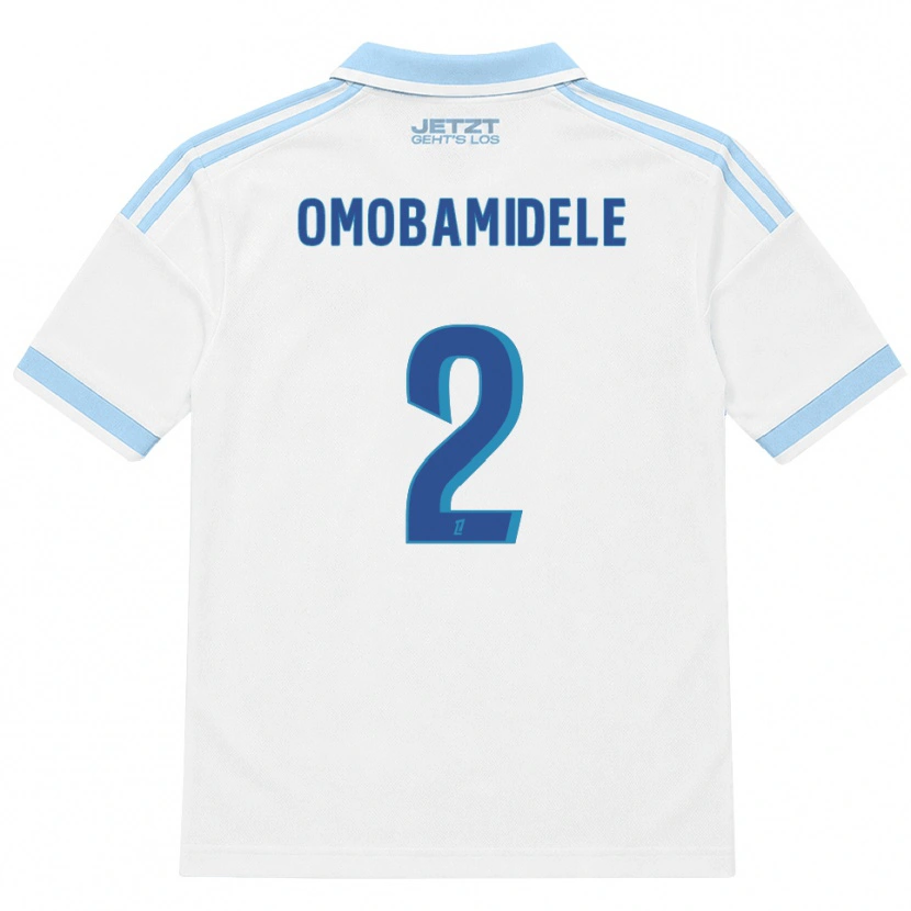 Danxen Heren Andrew Omobamidele #2 Licht Hemelsblauw Wit Rood Uitshirt Uittenue 2026/27 T-Shirt België