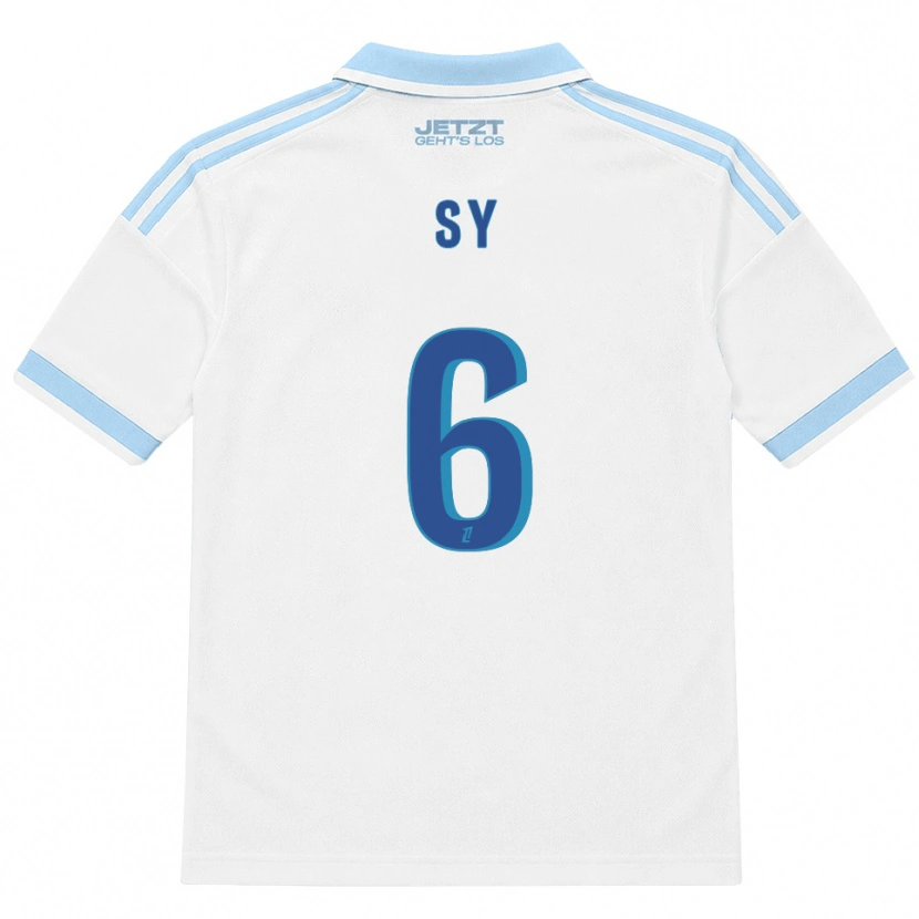 Danxen Heren Demba Sy #6 Licht Hemelsblauw Wit Rood Uitshirt Uittenue 2026/27 T-Shirt België