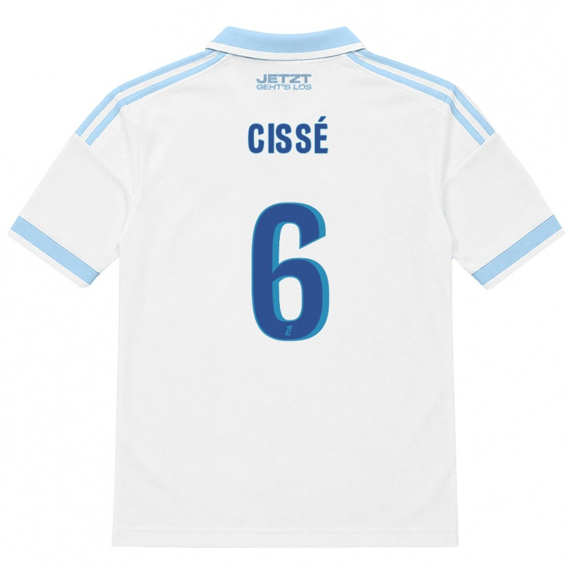 Danxen Heren Amadou Cissé #6 Licht Hemelsblauw Wit Rood Uitshirt Uittenue 2026/27 T-Shirt België