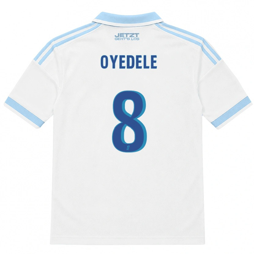 Danxen Heren Maxi Oyedele #8 Licht Hemelsblauw Wit Rood Uitshirt Uittenue 2026/27 T-Shirt België