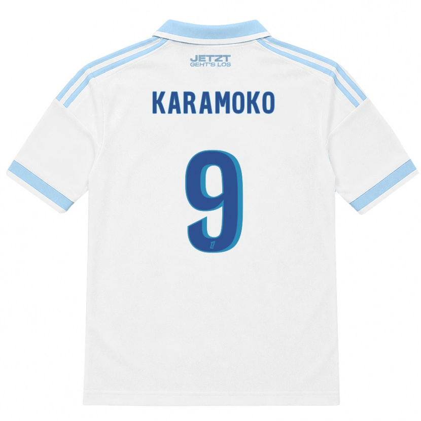 Danxen Heren Isaac Karamoko #9 Licht Hemelsblauw Wit Rood Uitshirt Uittenue 2026/27 T-Shirt België