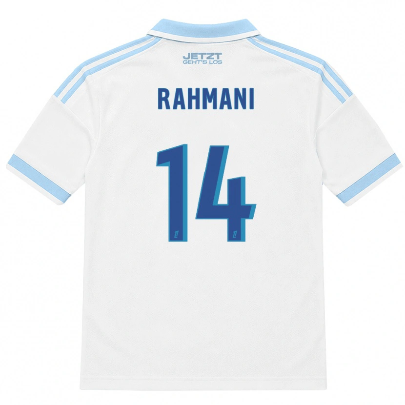 Danxen Heren Nessim Rahmani #14 Licht Hemelsblauw Wit Rood Uitshirt Uittenue 2026/27 T-Shirt België