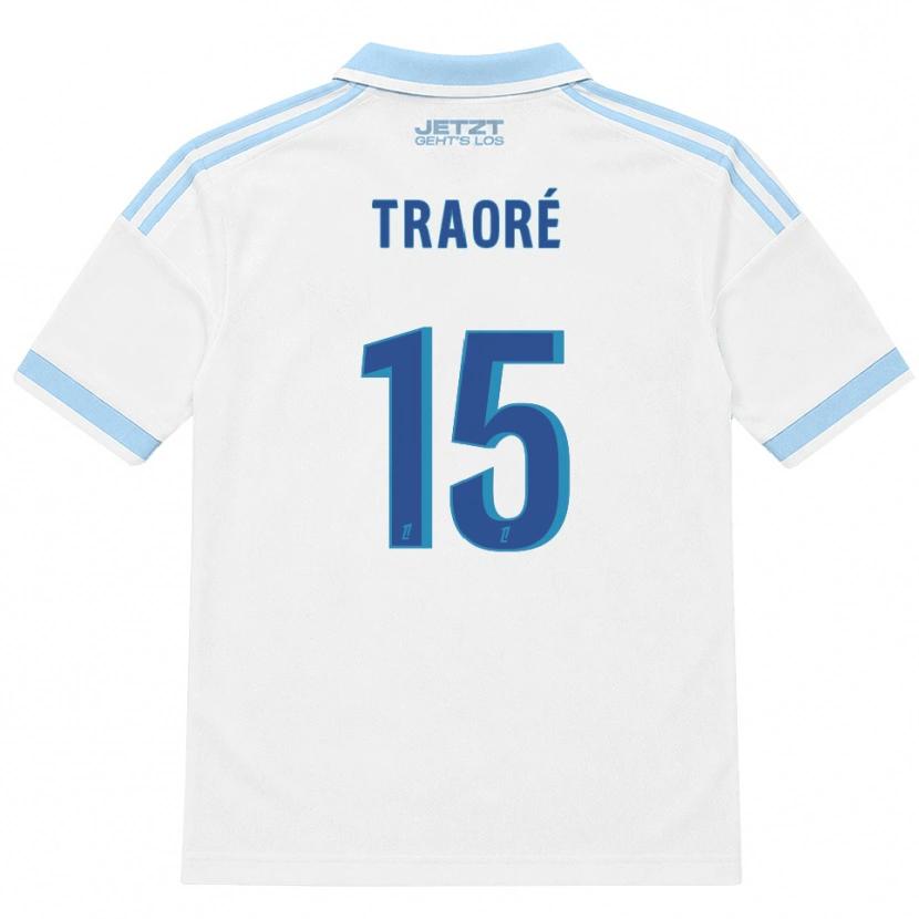 Danxen Heren Erwan Traoré #15 Licht Hemelsblauw Wit Rood Uitshirt Uittenue 2026/27 T-Shirt België