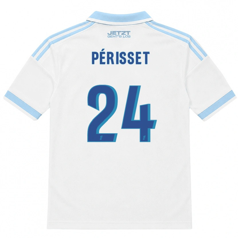 Danxen Heren Ève Périsset #24 Licht Hemelsblauw Wit Rood Uitshirt Uittenue 2026/27 T-Shirt België