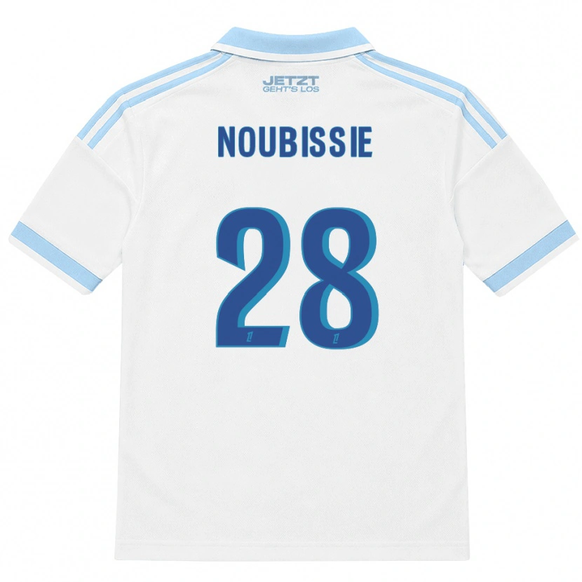 Danxen Heren Tyrese Noubissie #28 Licht Hemelsblauw Wit Rood Uitshirt Uittenue 2026/27 T-Shirt België