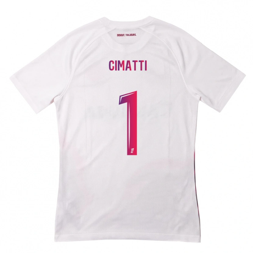 Danxen Heren Marie Cimatti #1 Wit Roze Paars Uitshirt Uittenue 2026/27 T-Shirt België