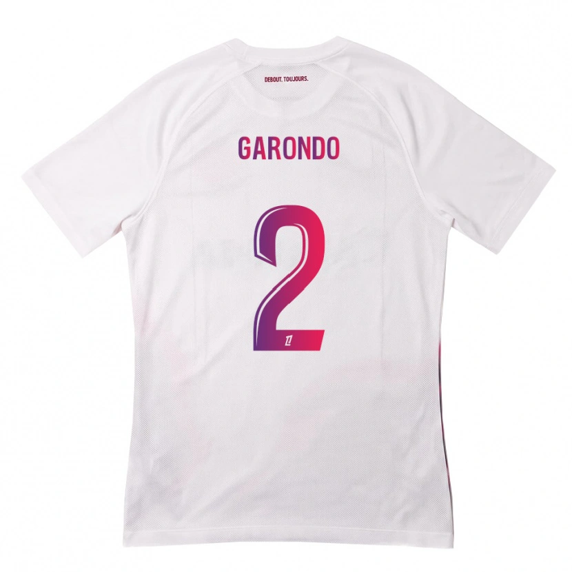 Danxen Heren Thibaud Garondo #2 Wit Roze Paars Uitshirt Uittenue 2026/27 T-Shirt België