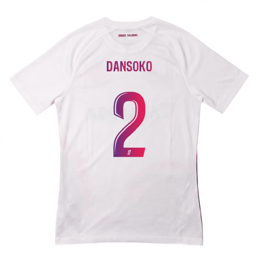 Danxen Heren Mohamed Dansoko #2 Wit Roze Paars Uitshirt Uittenue 2026/27 T-Shirt België
