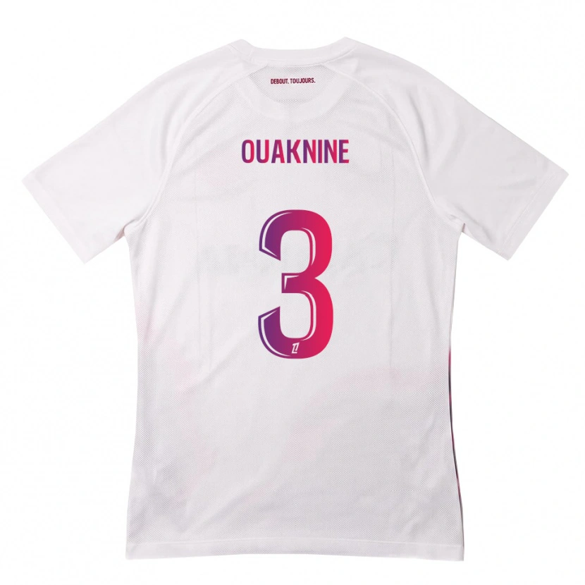 Danxen Heren Jules Ouaknine #3 Wit Roze Paars Uitshirt Uittenue 2026/27 T-Shirt België