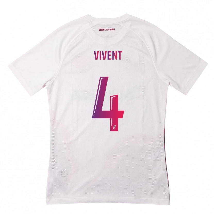 Danxen Heren Sacha Vivent #4 Wit Roze Paars Uitshirt Uittenue 2026/27 T-Shirt België