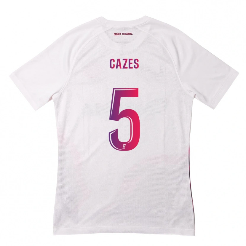 Danxen Heren Manon Cazes #5 Wit Roze Paars Uitshirt Uittenue 2026/27 T-Shirt België