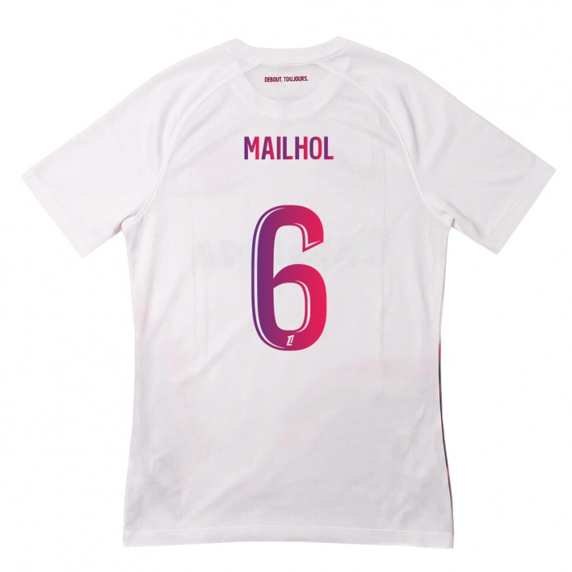 Danxen Heren Luca Mailhol #6 Wit Roze Paars Uitshirt Uittenue 2026/27 T-Shirt België