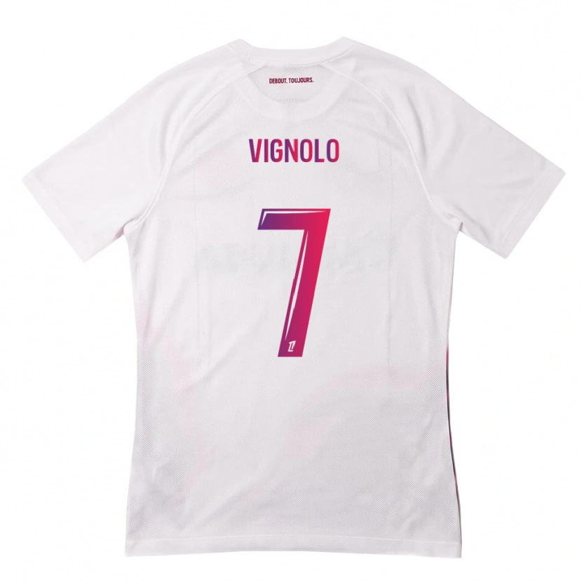 Danxen Heren Julián Vignolo #7 Wit Roze Paars Uitshirt Uittenue 2026/27 T-Shirt België