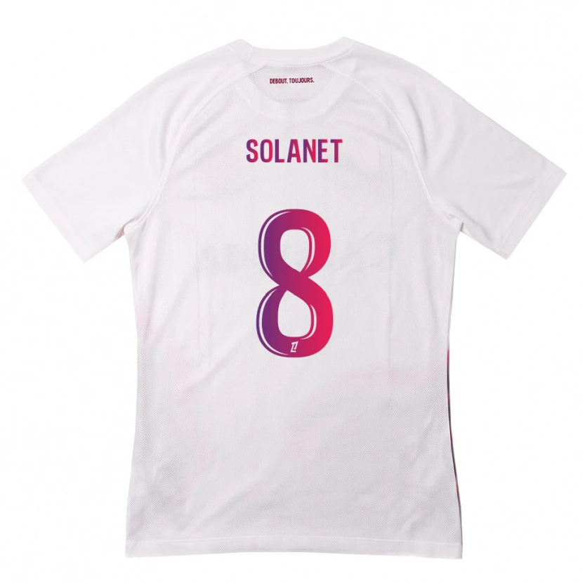 Danxen Heren Tatiana Solanet #8 Wit Roze Paars Uitshirt Uittenue 2026/27 T-Shirt België