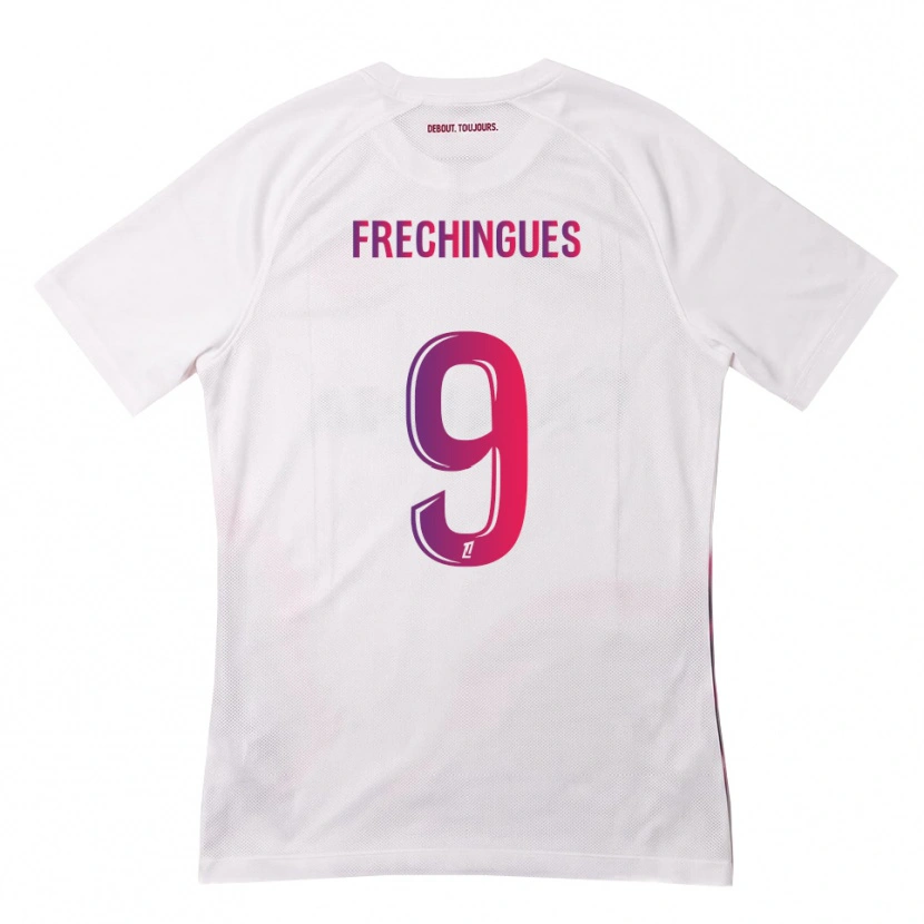 Danxen Heren Léo Frechingues #9 Wit Roze Paars Uitshirt Uittenue 2026/27 T-Shirt België