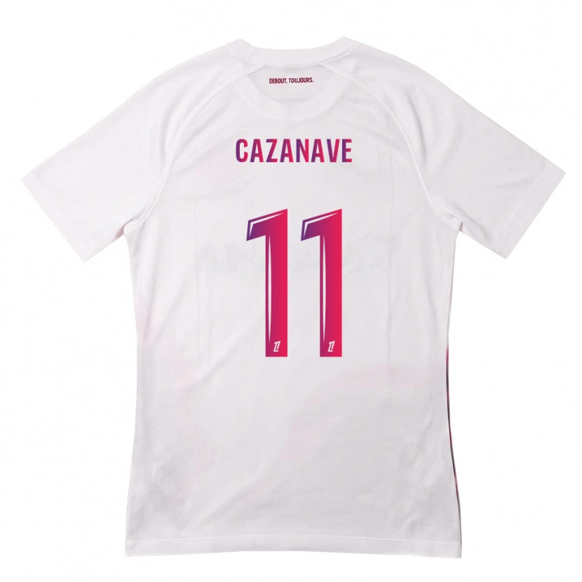 Danxen Heren Julie Cazanave #11 Wit Roze Paars Uitshirt Uittenue 2026/27 T-Shirt België