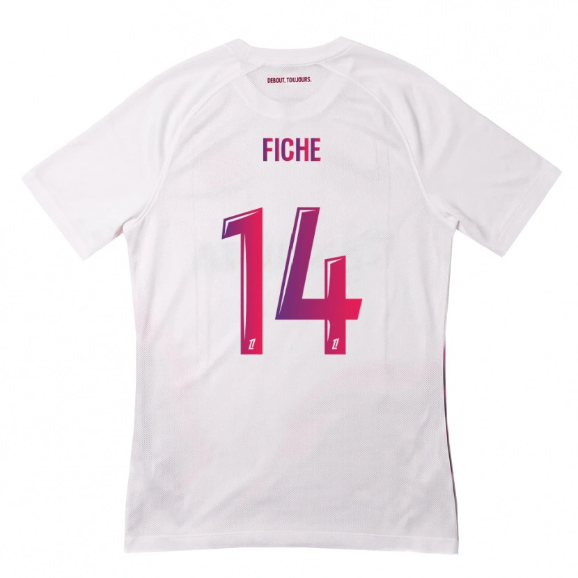 Danxen Heren Anis Fiche #14 Wit Roze Paars Uitshirt Uittenue 2026/27 T-Shirt België