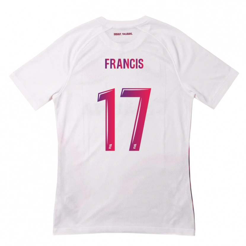 Danxen Heren Abu Francis #17 Wit Roze Paars Uitshirt Uittenue 2026/27 T-Shirt België
