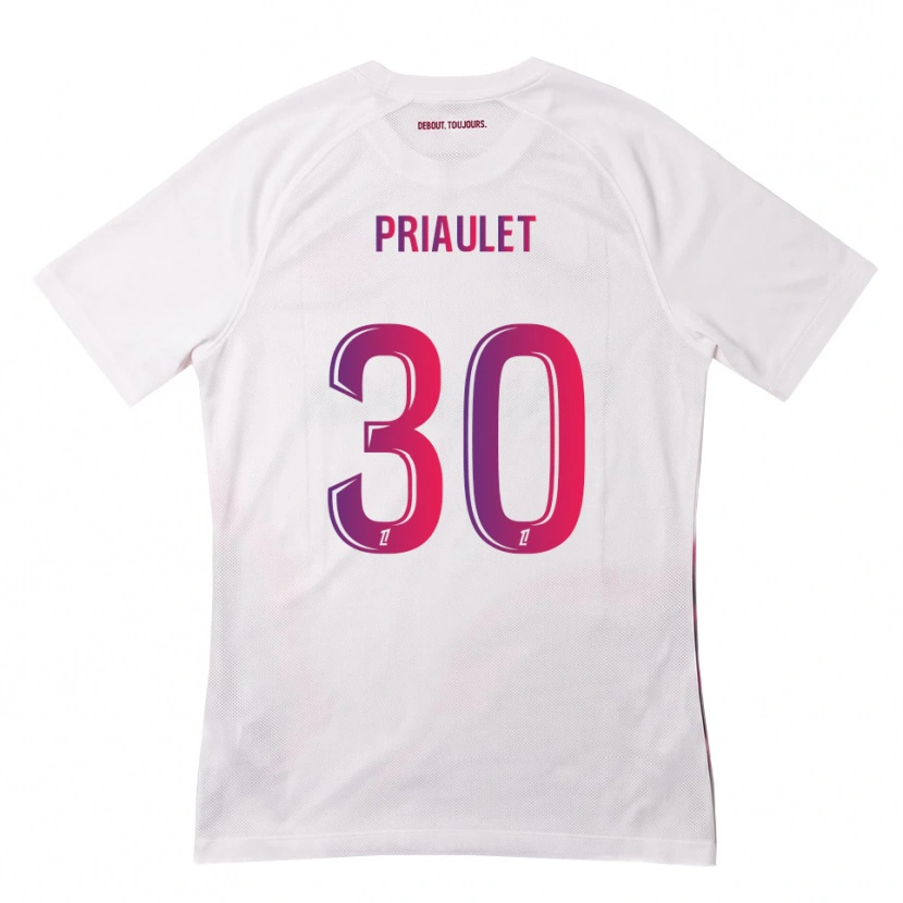 Danxen Heren Anaïs Priaulet #30 Wit Roze Paars Uitshirt Uittenue 2026/27 T-Shirt België