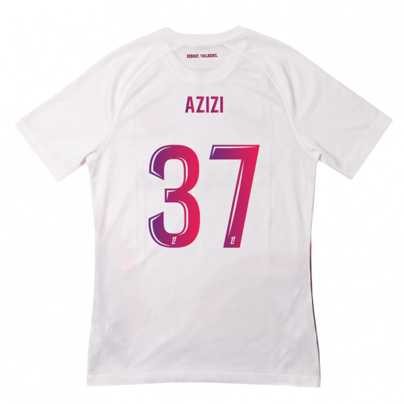 Danxen Heren Ilyas Azizi #37 Wit Roze Paars Uitshirt Uittenue 2026/27 T-Shirt België