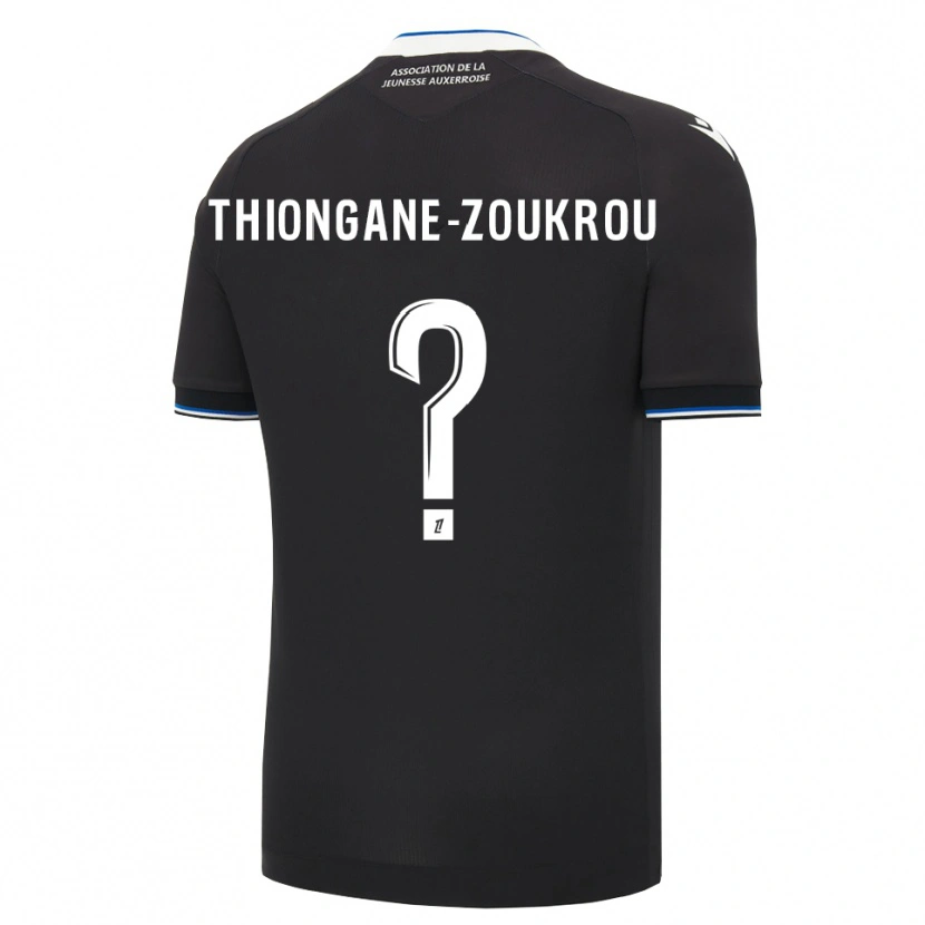 Danxen Heren Ackah-Tidiane Zoukrou #0 Zwart Blauw Wit Uitshirt Uittenue 2026/27 T-Shirt België