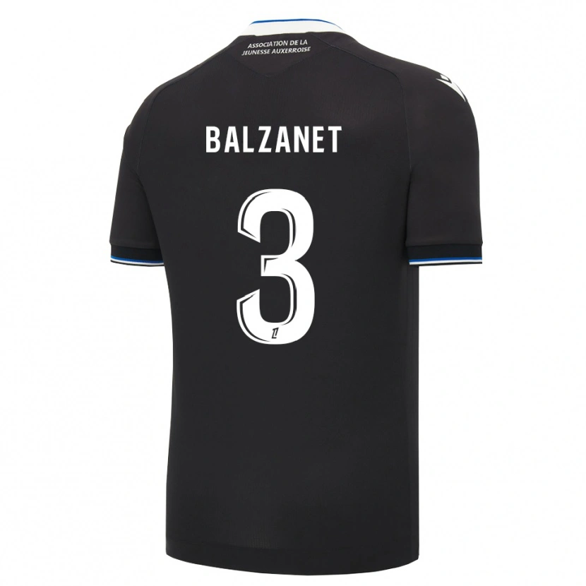 Danxen Heren Guillaume Balzanet #3 Zwart Blauw Wit Uitshirt Uittenue 2026/27 T-Shirt België