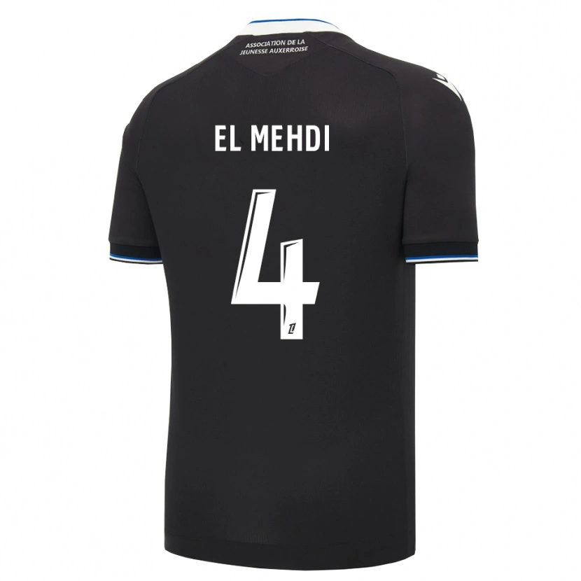 Danxen Heren Chihab El Mehdi #4 Zwart Blauw Wit Uitshirt Uittenue 2026/27 T-Shirt België