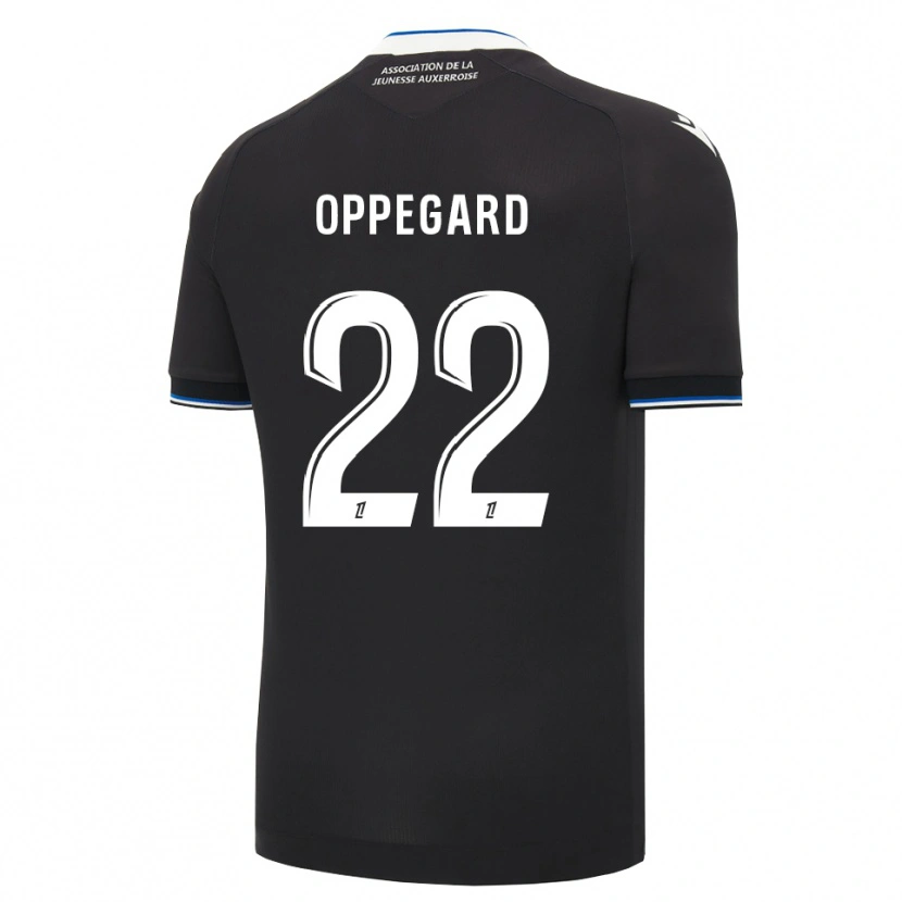 Danxen Heren Fredrik Oppegård #22 Zwart Blauw Wit Uitshirt Uittenue 2026/27 T-Shirt België