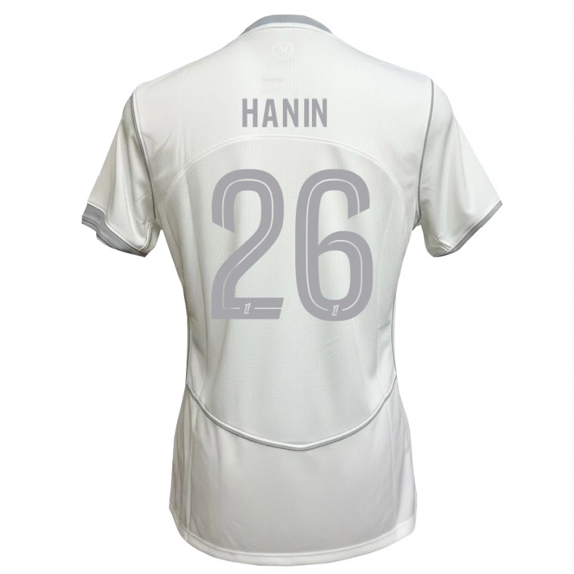 Danxen Heren Florent Hanin #26 Wit Grijs Uitshirt Uittenue 2026/27 T-Shirt België