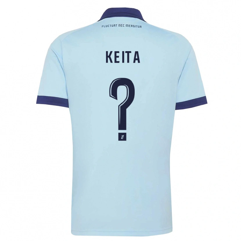 Danxen Heren Djibril Keita #0 Centaurieblauw Zwart Uitshirt Uittenue 2026/27 T-Shirt België