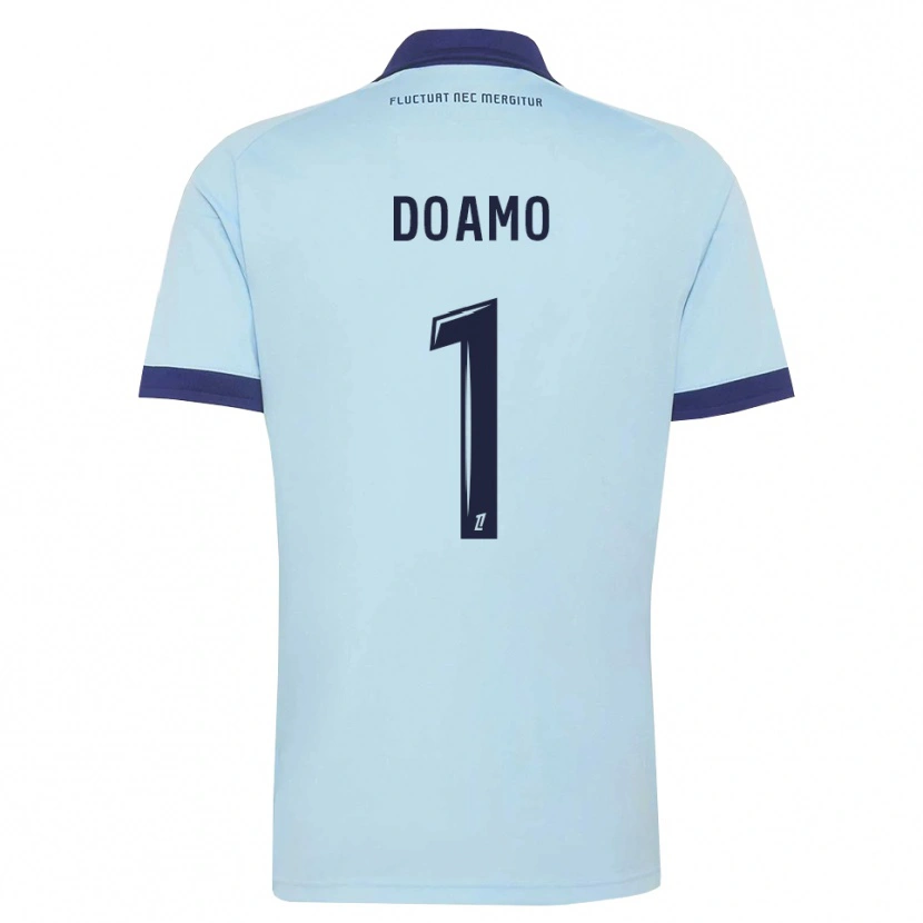 Danxen Heren Isaac Doamo #1 Centaurieblauw Zwart Uitshirt Uittenue 2026/27 T-Shirt België