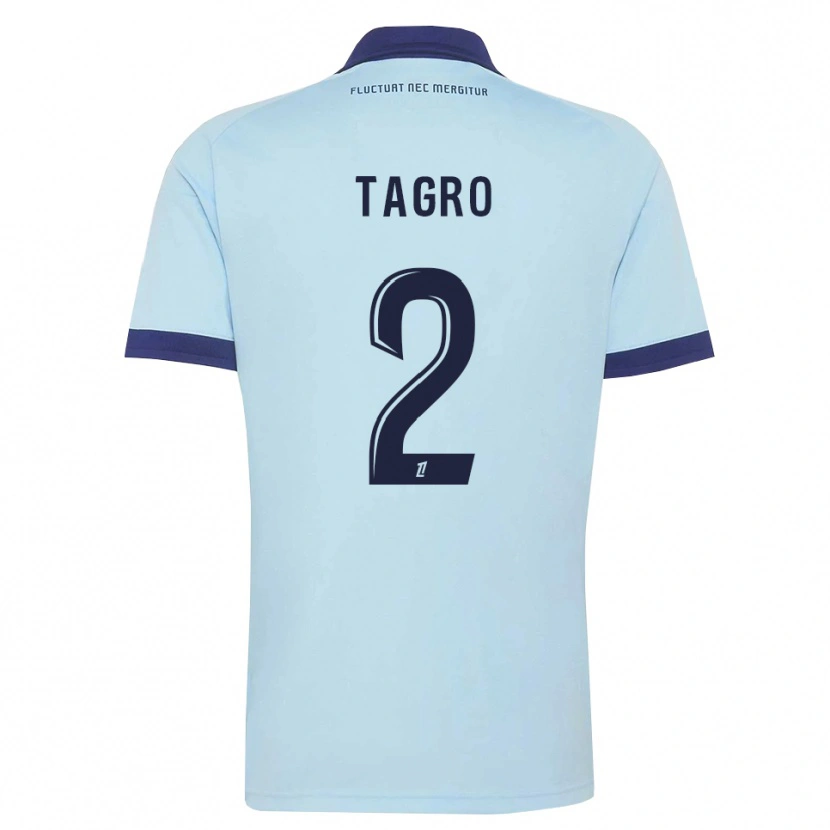 Danxen Heren Lucas Tagro #2 Centaurieblauw Zwart Uitshirt Uittenue 2026/27 T-Shirt België