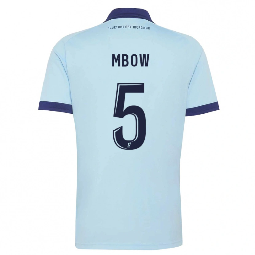 Danxen Heren Moustapha Mbow #5 Centaurieblauw Zwart Uitshirt Uittenue 2026/27 T-Shirt België