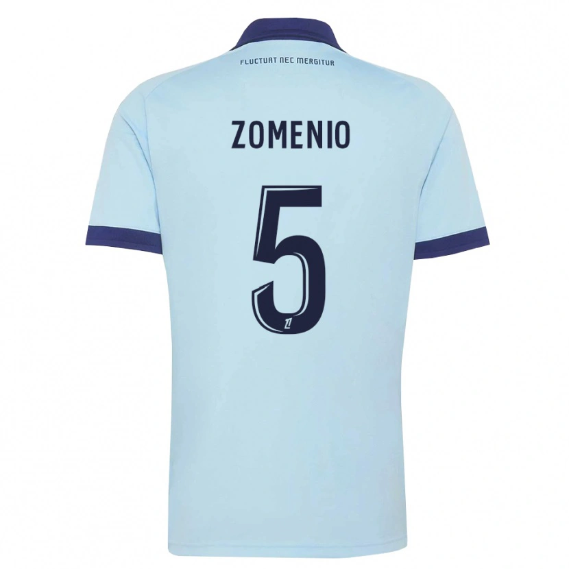 Danxen Heren Paco Zomenio #5 Centaurieblauw Zwart Uitshirt Uittenue 2026/27 T-Shirt België