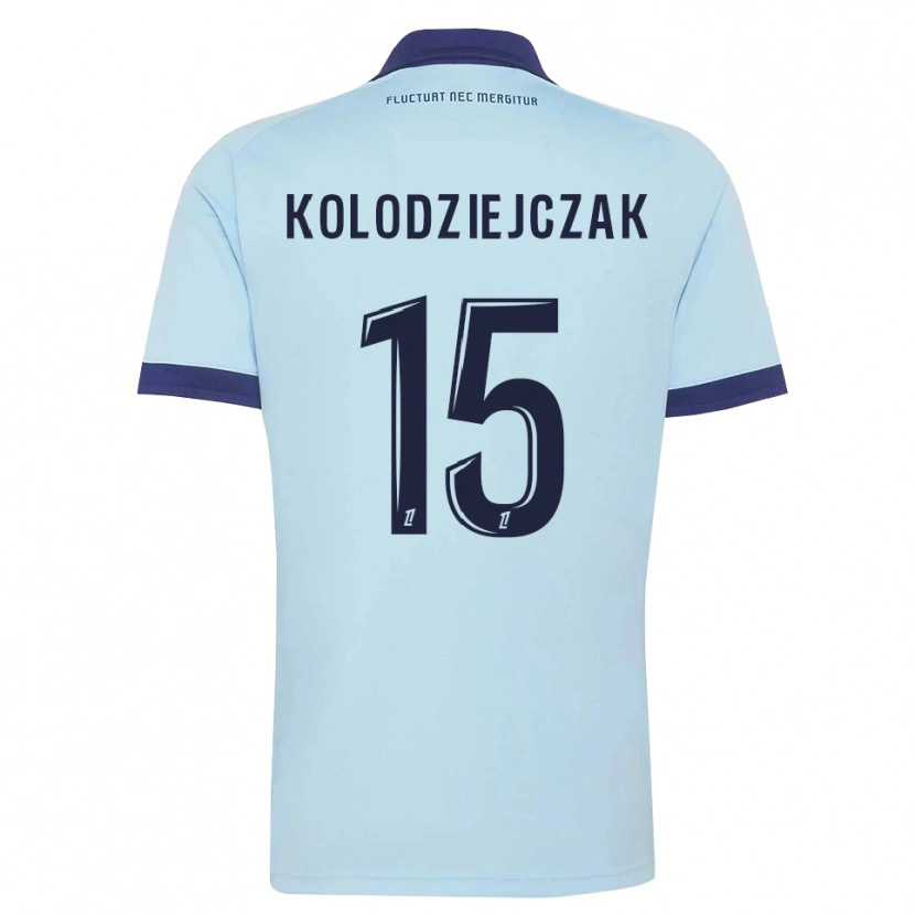 Danxen Heren Timothée Kolodziejczak #15 Centaurieblauw Zwart Uitshirt Uittenue 2026/27 T-Shirt België